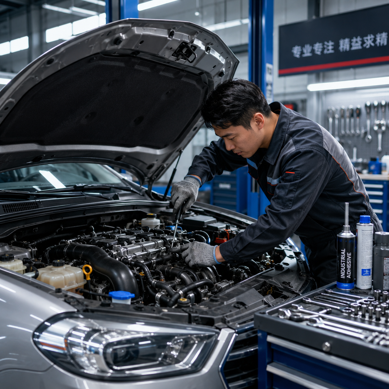 High-temperature Resistant Sealing and Locking Adhesive Application Solution for Automobile Engine Repair