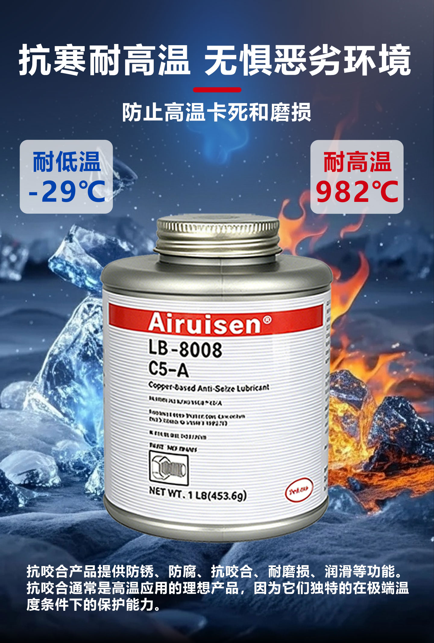 C5-A铜基抗咬合剂LB8008不锈钢轮毂齿轮螺栓螺纹螺 产品详情图6