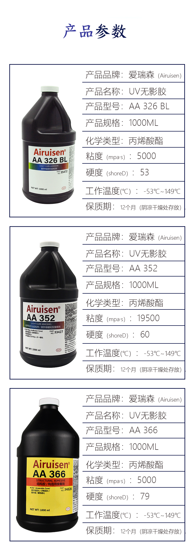 UV无影胶3311胶水医疗级一次性医疗设备金属玻璃 产品详情图4