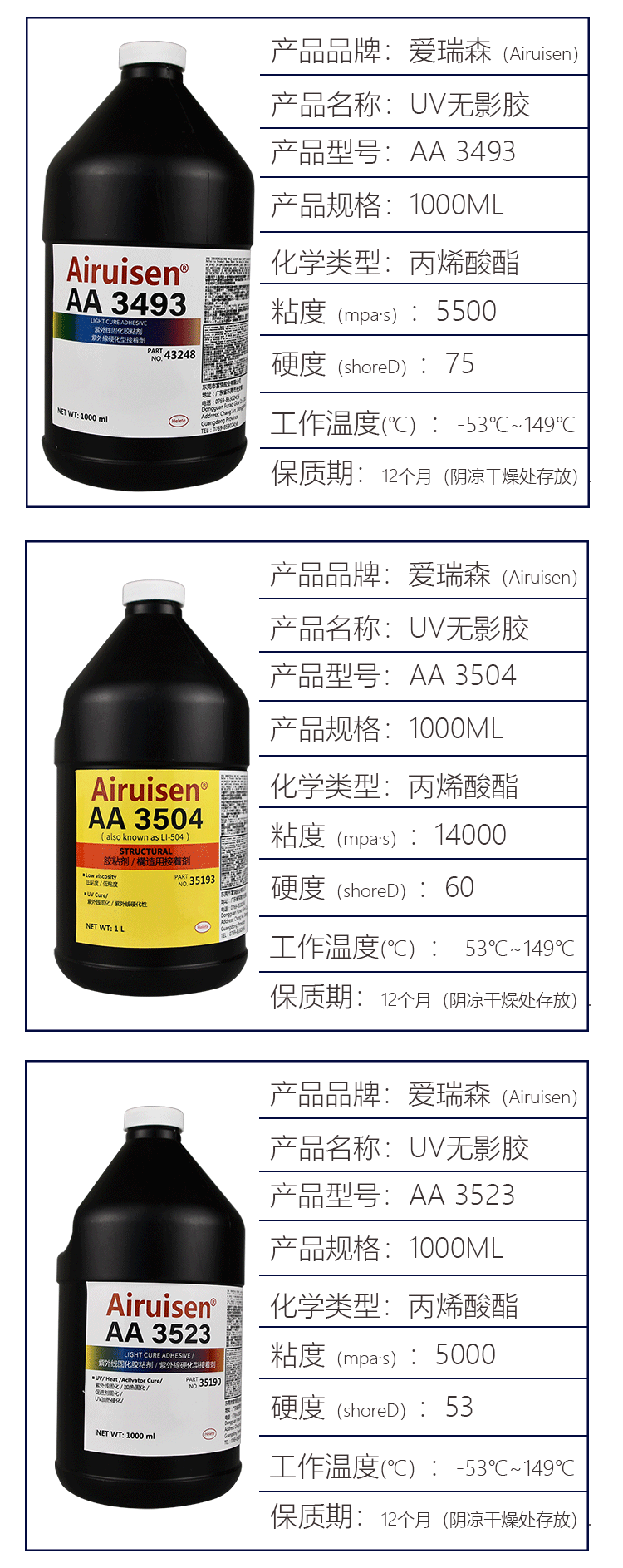 UV无影胶3311胶水医疗级一次性医疗设备金属玻璃 产品详情图7